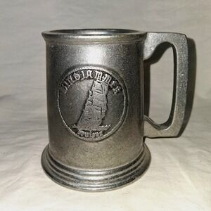 Vintage Wilton Windjammer Columbia Pennsylvania Pewter Tankard Mug with‎ Booklet